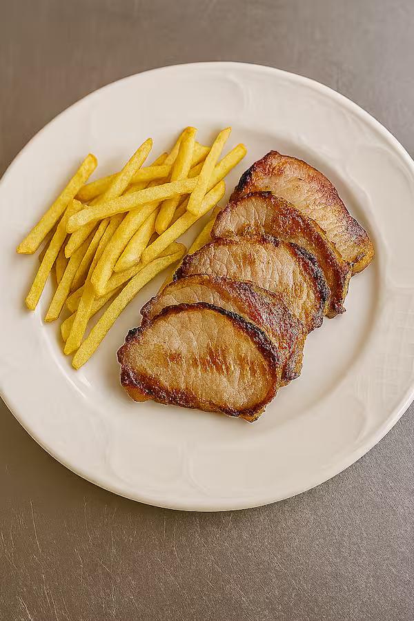 Ración de Jamón Asado con Patatas